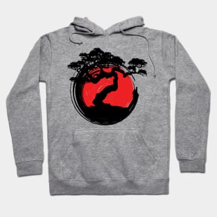 'Bonsai Tree Japanese Calligraphy' Cool Japanese Tree Hoodie